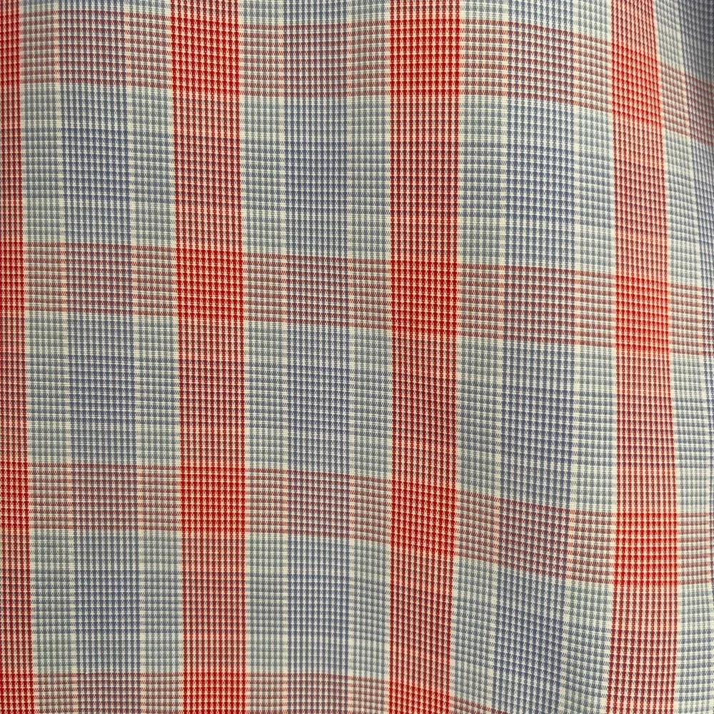 UNTUCKit Light Blue & Red Check Morey Wrinkle Free Button Down XXXL